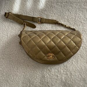 Chanel Gold Easy Trip Belt Bag